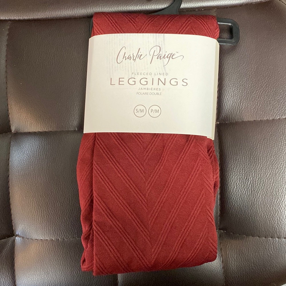 Charlie Paige fleeced lined leggings
